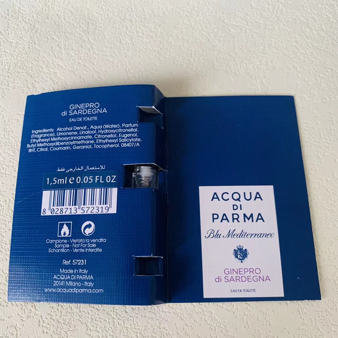 Acqua di Parma Blu Mediterraneo - Ginepro di Sardegna 1.5ml 2