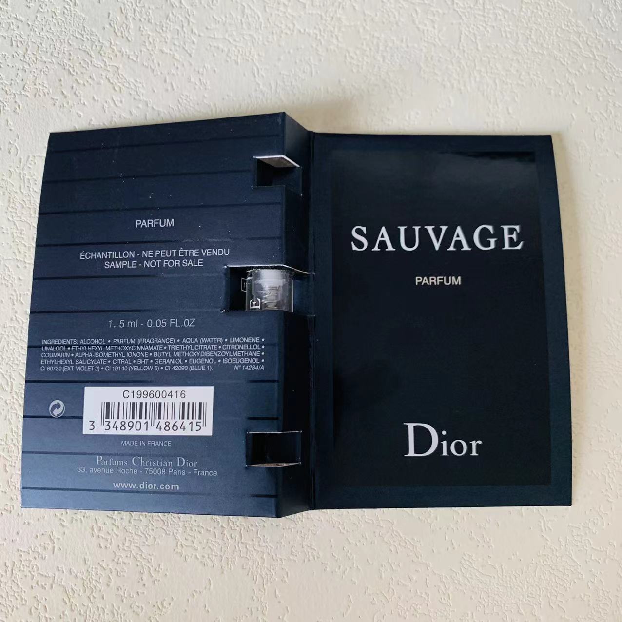 Dior Sauvage Eau de Parfum 1.5ml 3