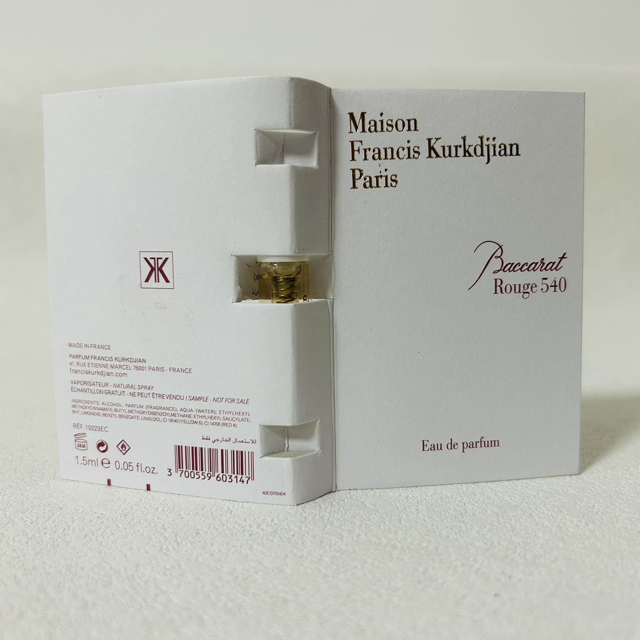 Maison Francis Kurkdjian Baccarat Rouge 540 1.5ml 3