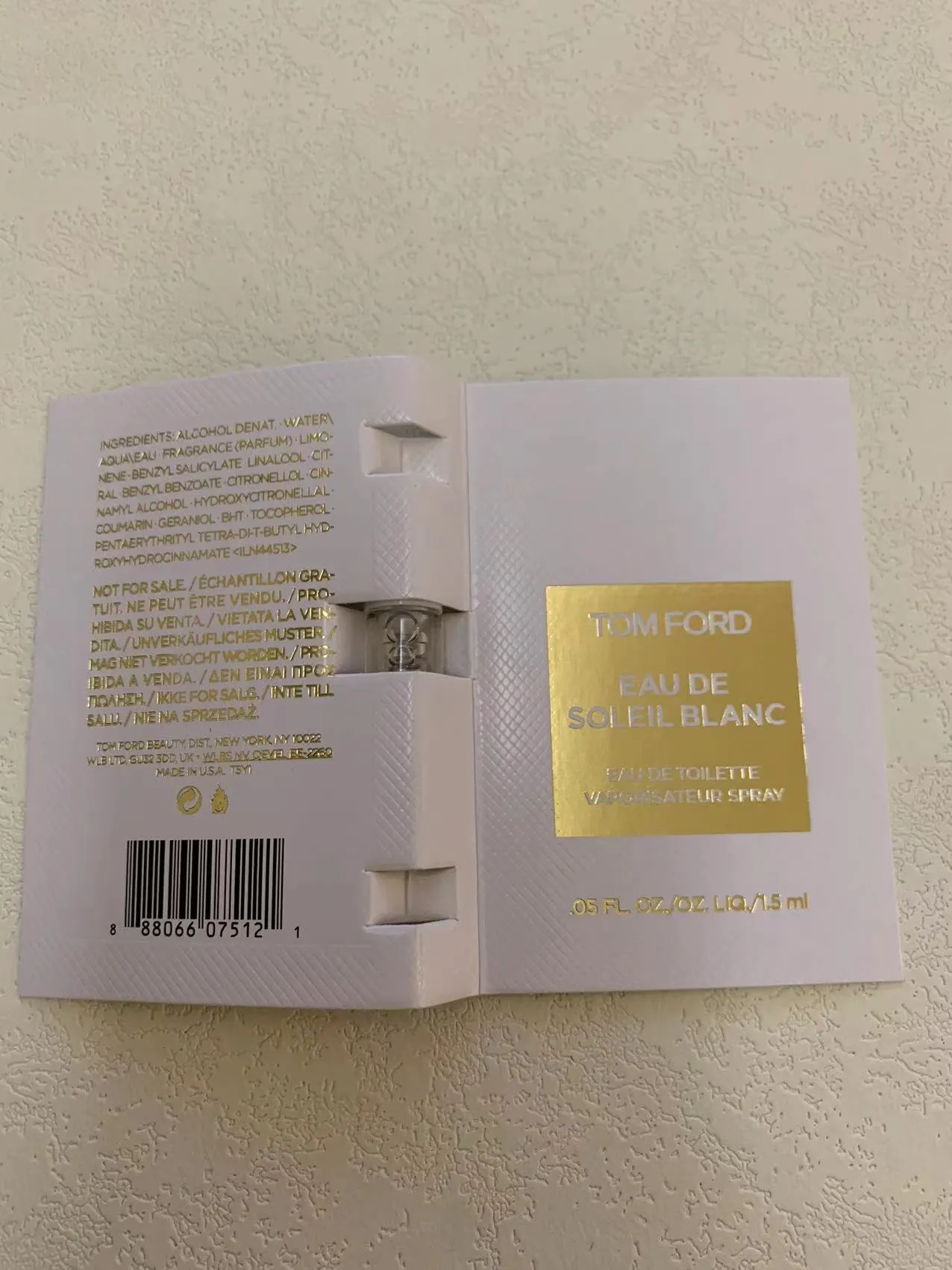 Tom Ford Eau de Soleil Blanc 1.5ml 3