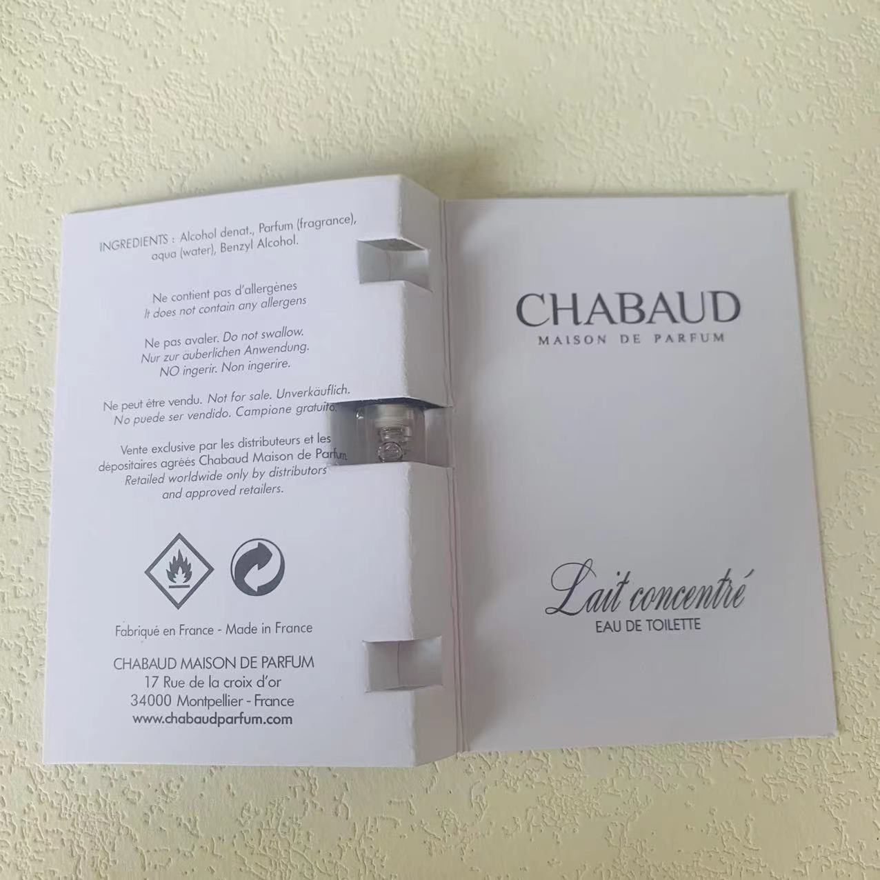 Chabaud Maison de Parfum Lait Concentré 1.5ml 3