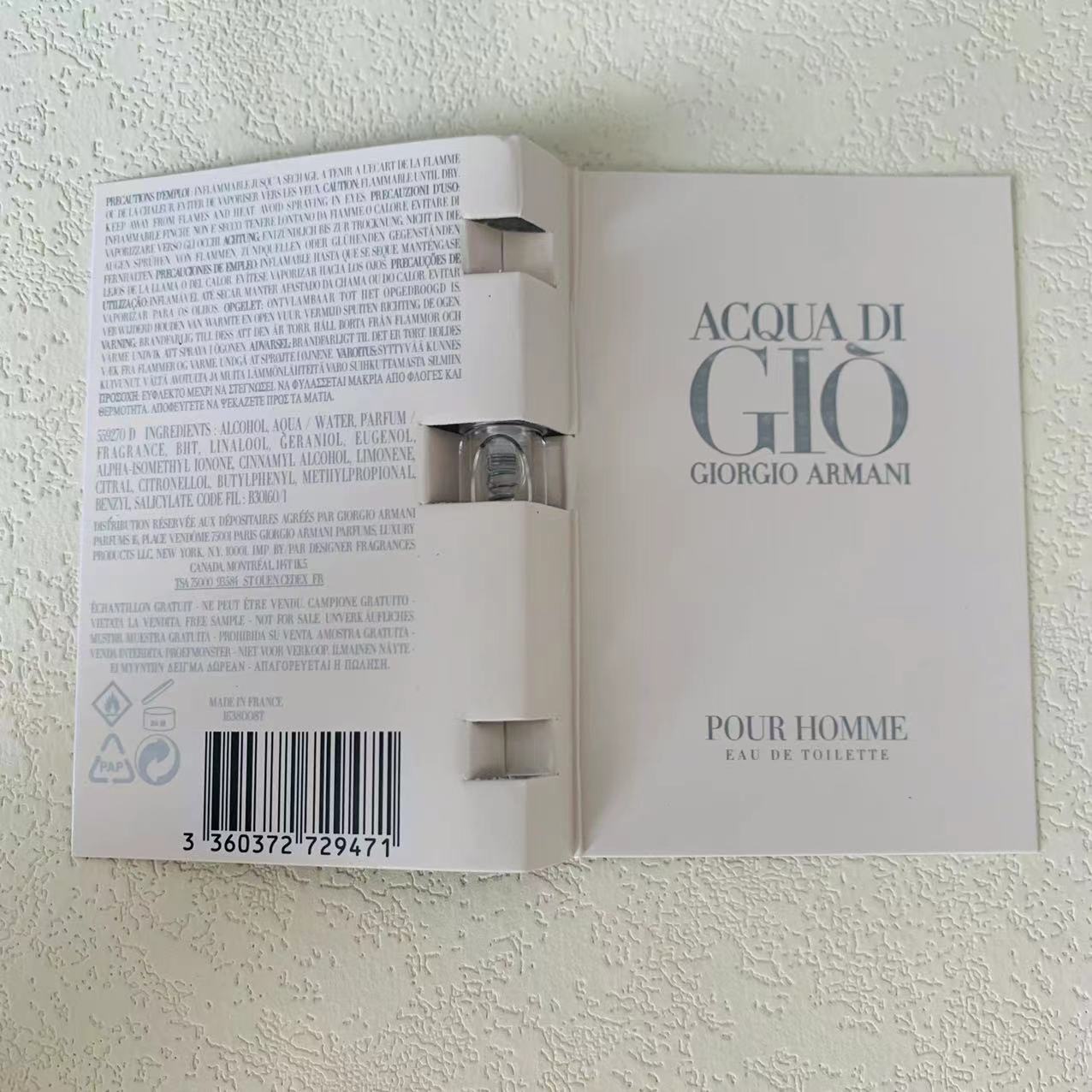 Giorgio Armani Acqua di Gio 1.5ml 3