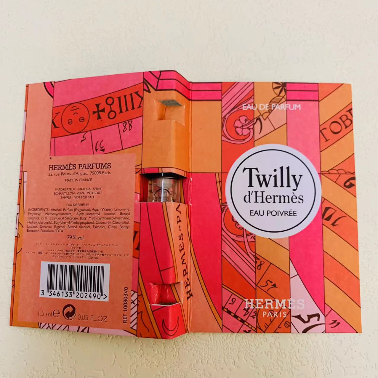 Hermes Twilly d'Hermes Eau Poivree 1.5ml 3
