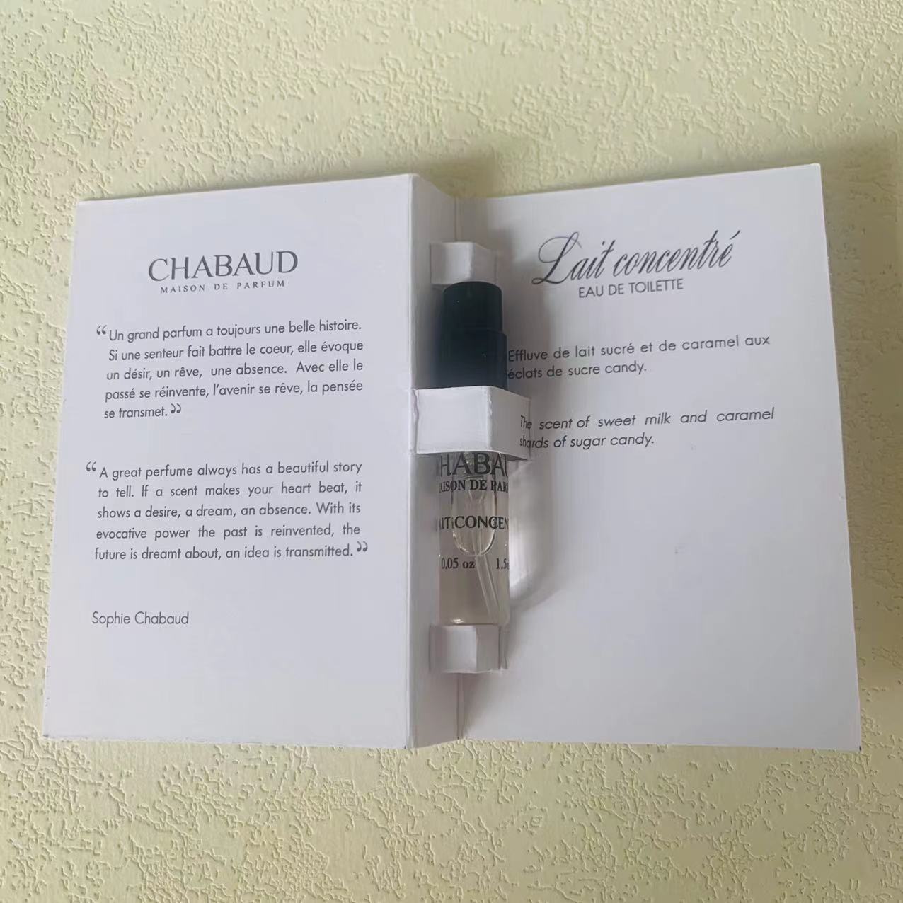 Chabaud Maison de Parfum Lait Concentré 1.5ml 2